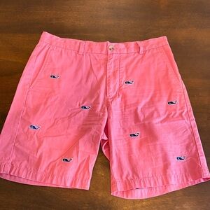 Vineyard Vines Pink Flat Front Shorts